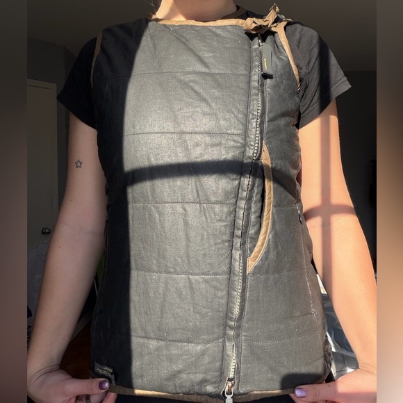 Diesel Quilted Sleeveless Vest | Asymmetrical Zip | Size M - Picture 3 of 7